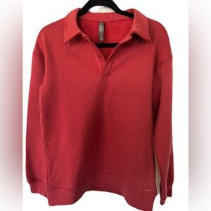 🆕🧡 NWOT MONDETTA Coral Oversized Sweatshirt | Women’s XS